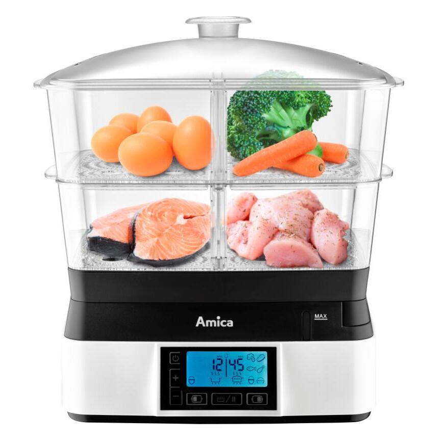 Parní hrnec Amica LCD display, 11L, 6 programů