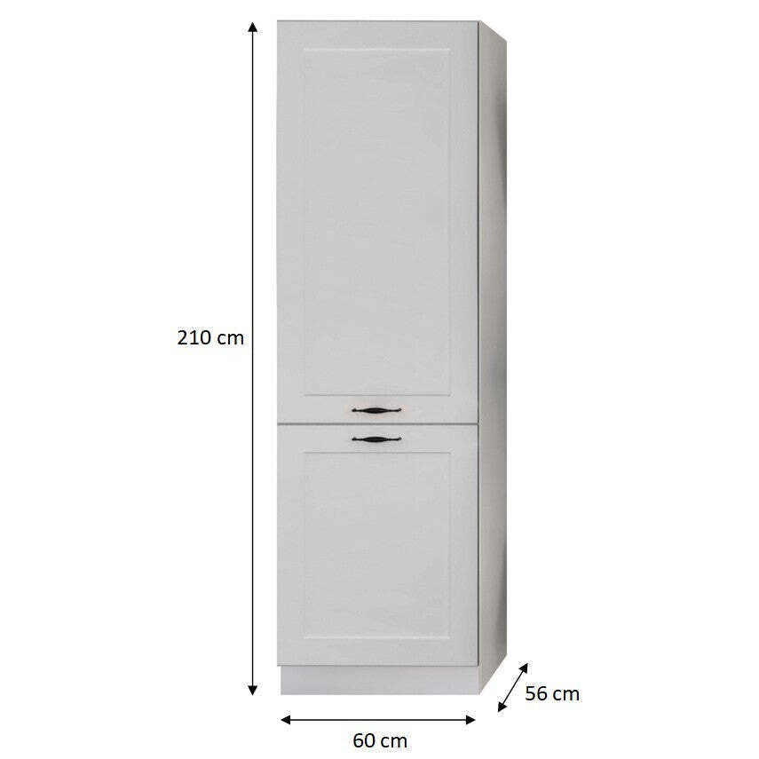 Potravinová skriňa ku kuchyni Mimosa (biela mat)