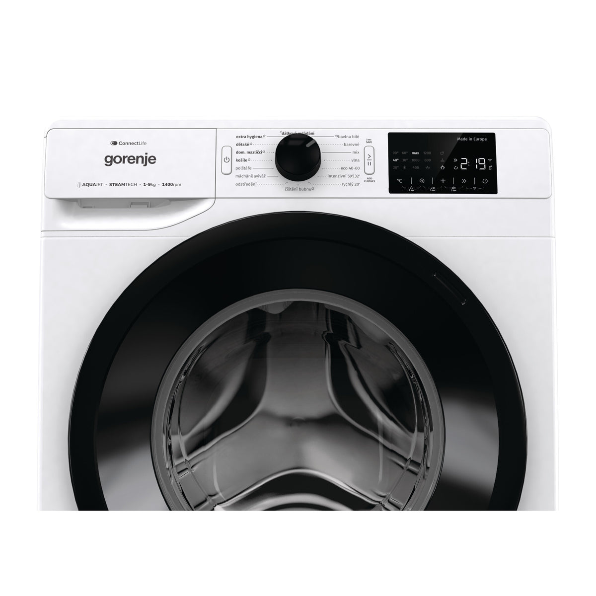 Práčka s predným plnením Gorenje W2PNEI94A1SW/CZ, A, 9kg
