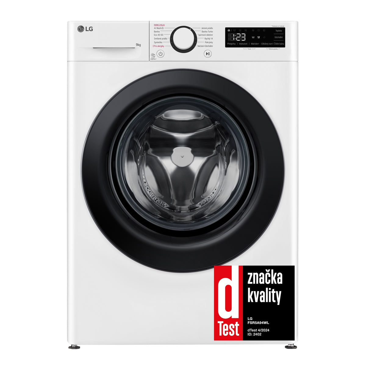 Práčka s predným plnením LG FSR5A94WL, 9 kg