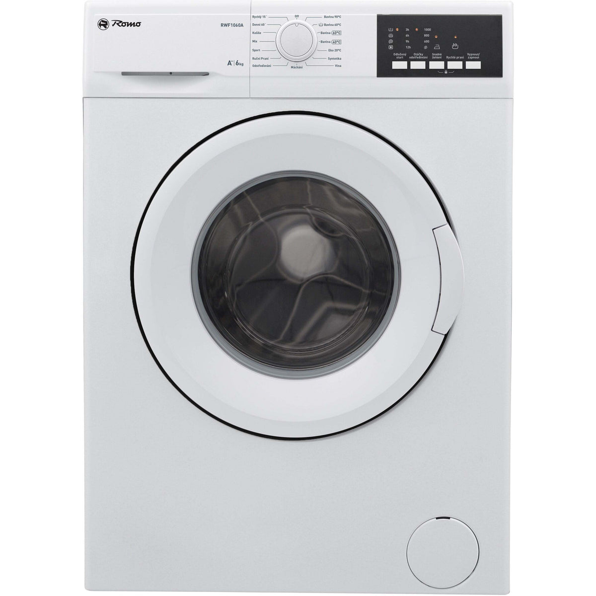 Práčka s predným plnením Romo RWF1060A, 6kg POŠKODENIA