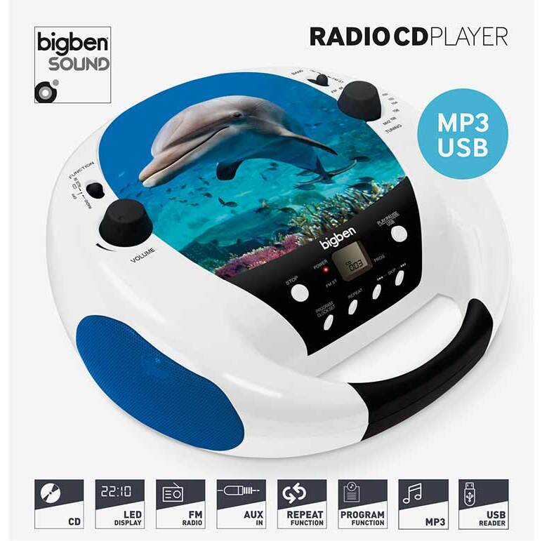 Prenosné rádio Bigben CD52DOLPHIN VYBALENÉ