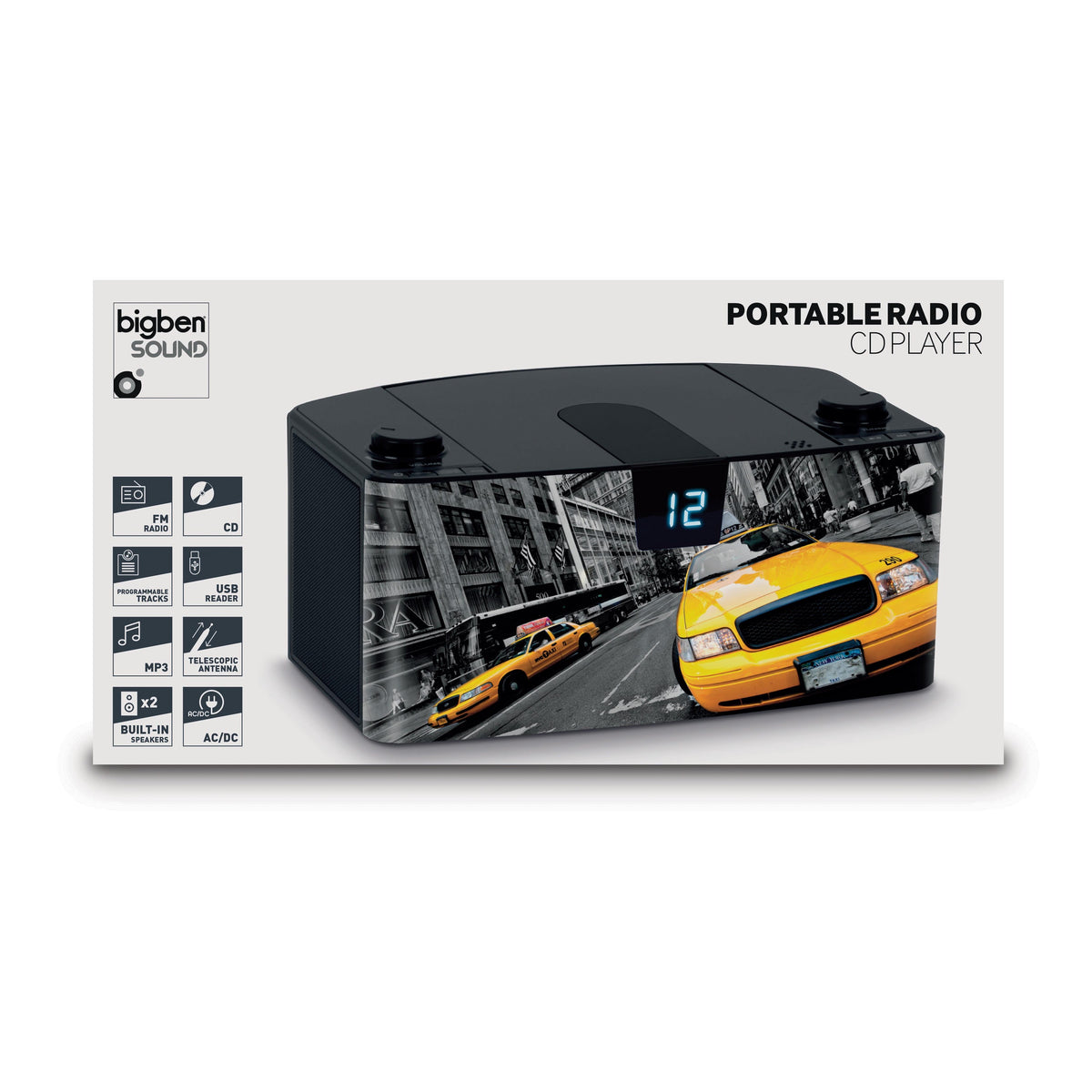 Prenosné rádio Bigben CD57TAXIUSB VYBALENÉ