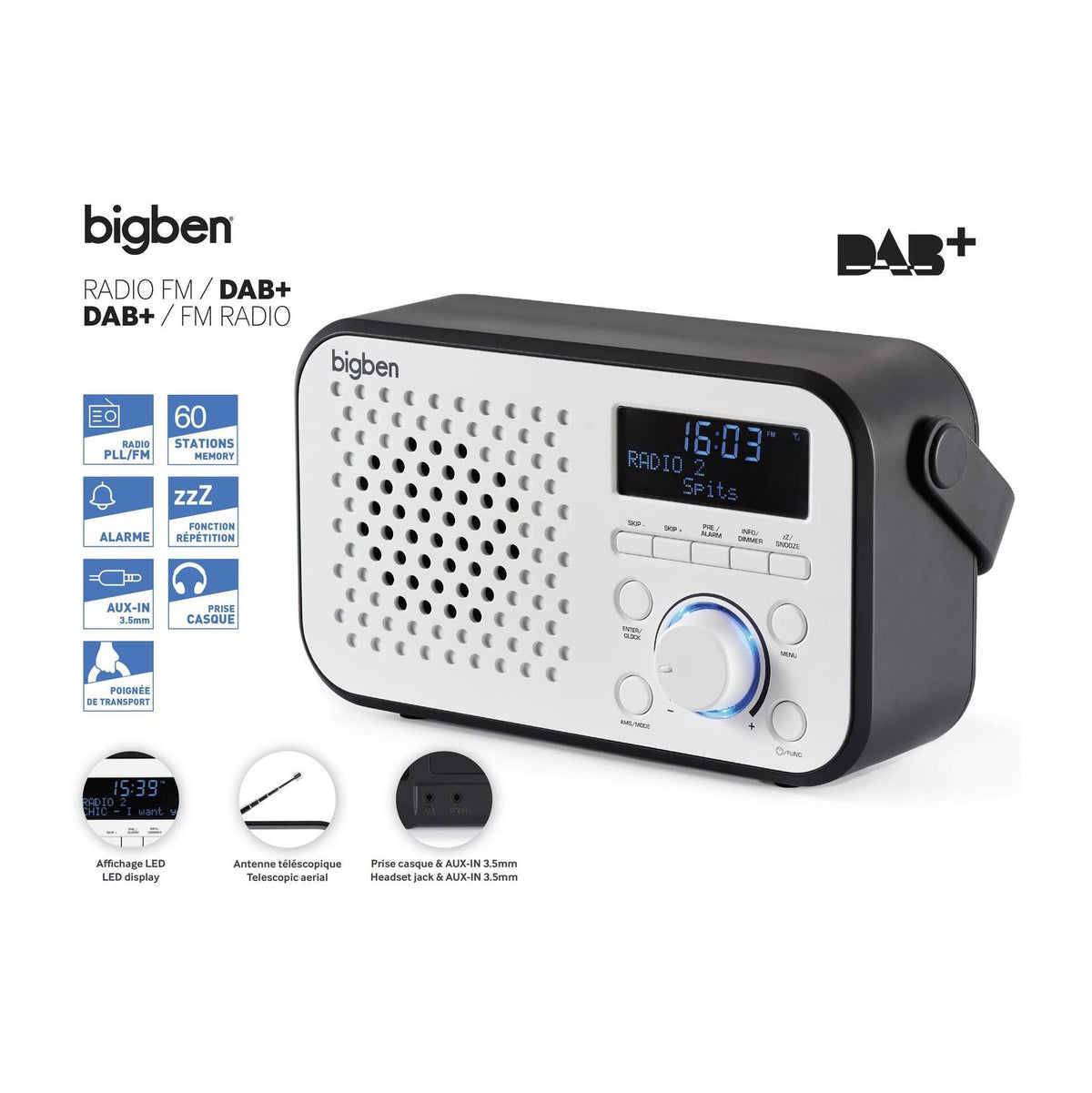 Prenosné rádio Bigben TR24DAB VYBALENÉ