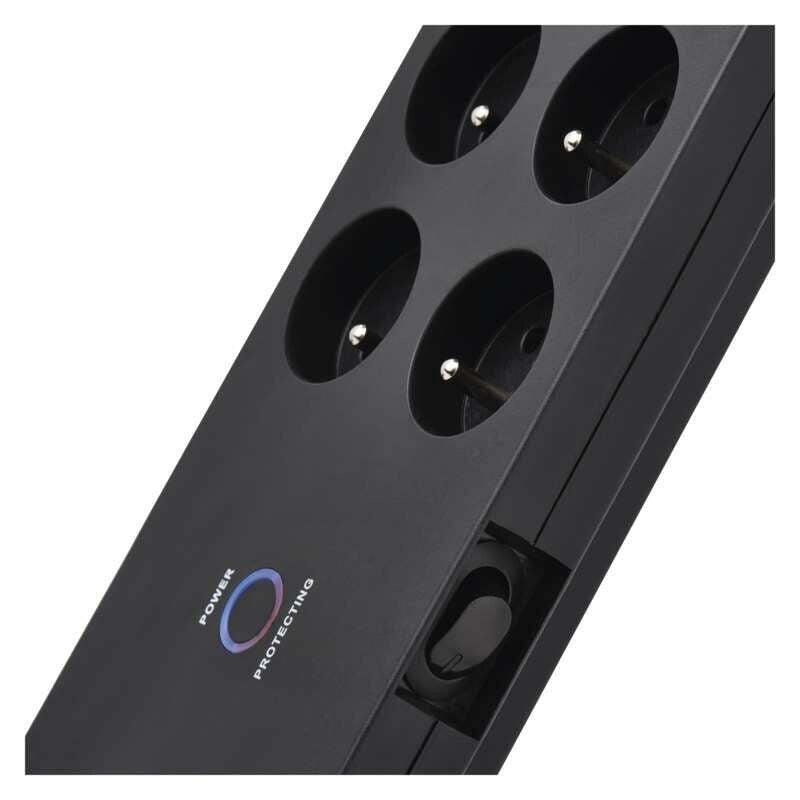 Prepäťová ochrana Emos P54052, 8 zásuviek, 3m, čierna VYBALENÉ