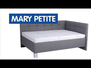 Váľanda Mary Petite 140x200, pravý roh, sivá, bez matraca II. akosť