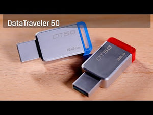 Kingston USB flash disk DataTraveler 50 64GB (DT50/64GB) modrý