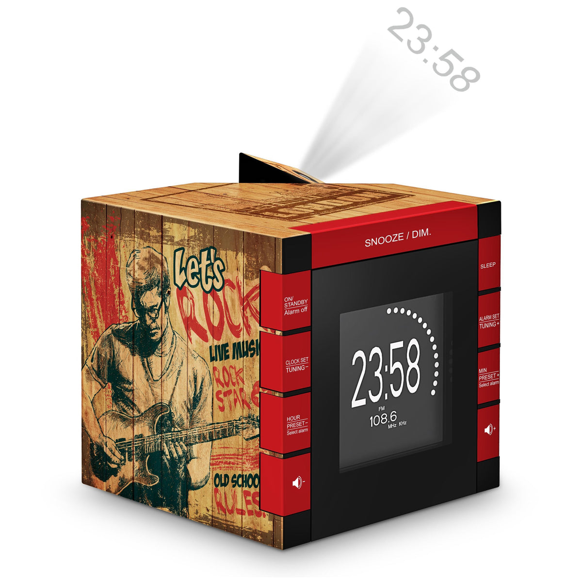 Rádiobudík s projekciou Bigben RR70PROCKWOOD VYBALENÉ