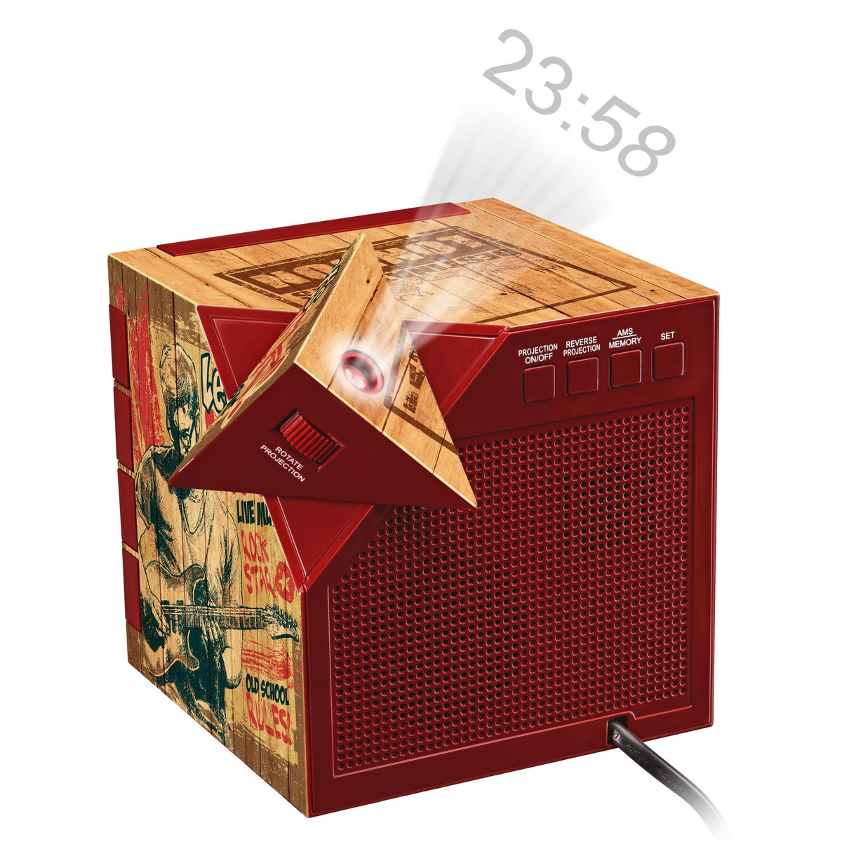 Rádiobudík s projekciou Bigben RR70PROCKWOOD VYBALENÉ