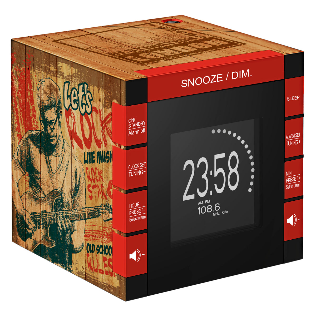 Rádiobudík s projekciou Bigben RR70PROCKWOOD VYBALENÉ