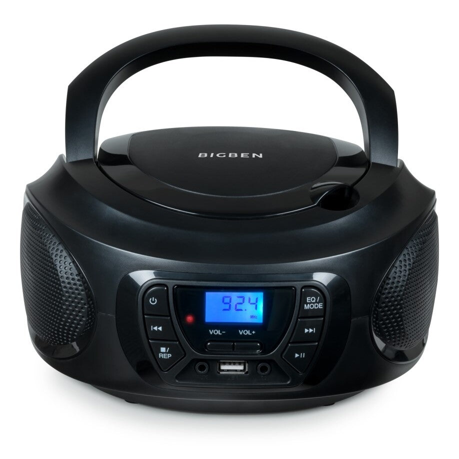 Rádiomagnetofón Bigben CD62, Bluetooth, čierna VYBALENÉ