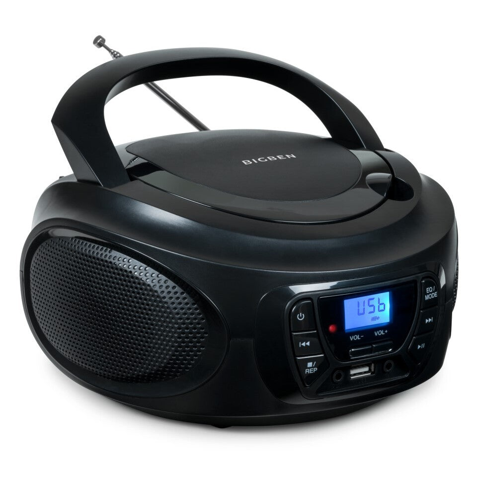 Rádiomagnetofón Bigben CD62, Bluetooth, čierna VYBALENÉ