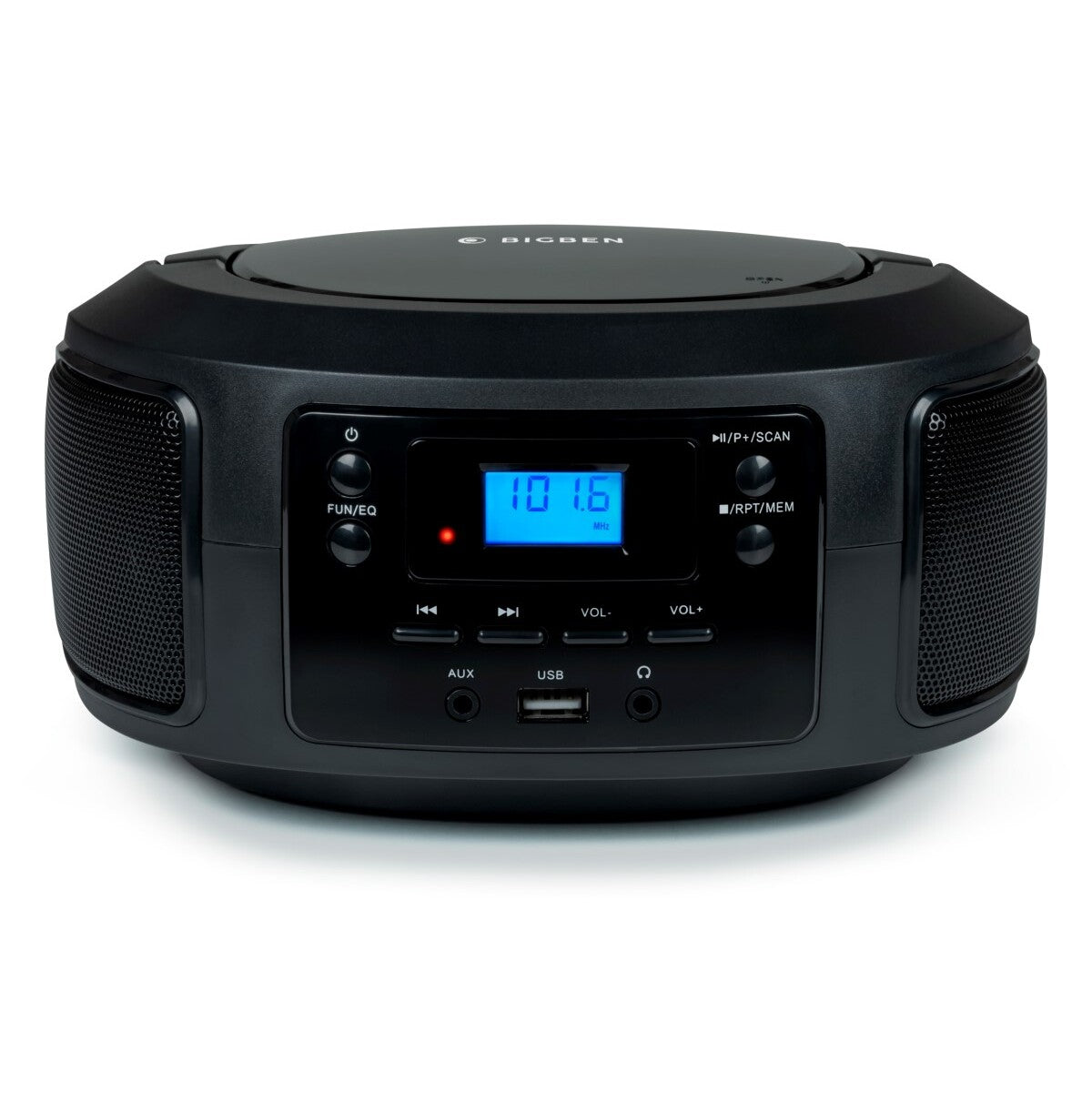 Rádiomagnetofón Bigben CD63, USB, čierna VYBALENÉ