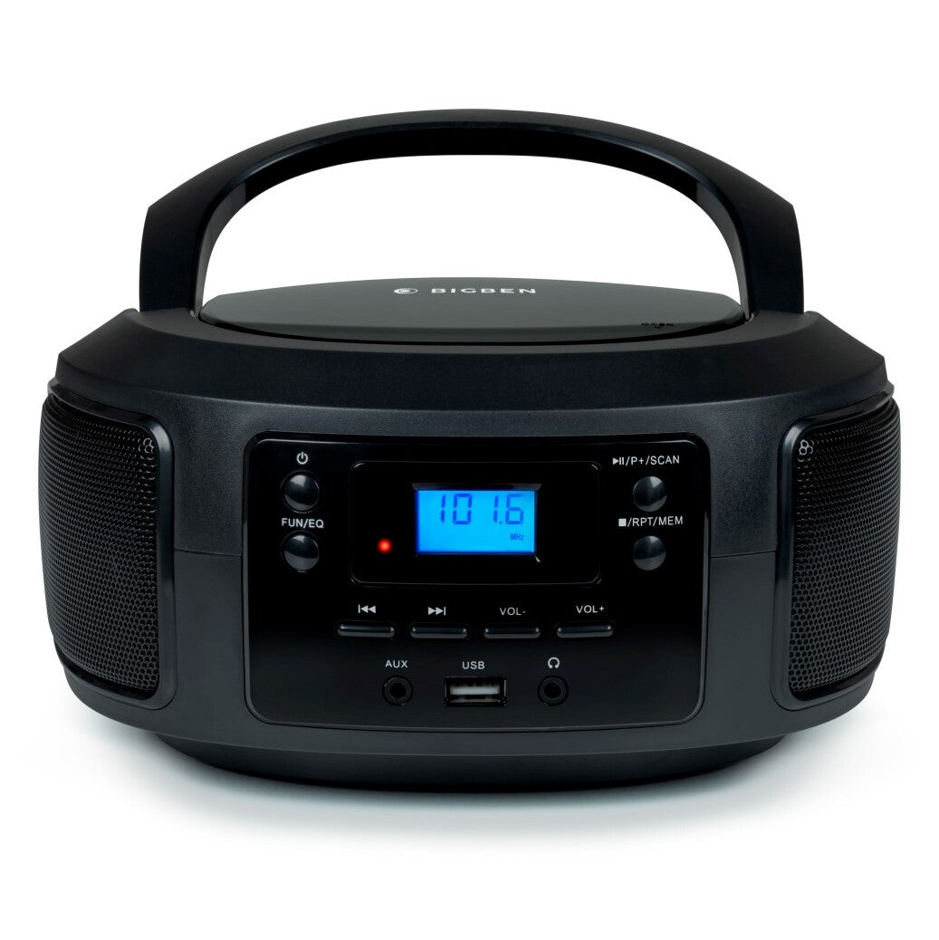 Rádiomagnetofón Bigben CD63, USB, čierna VYBALENÉ