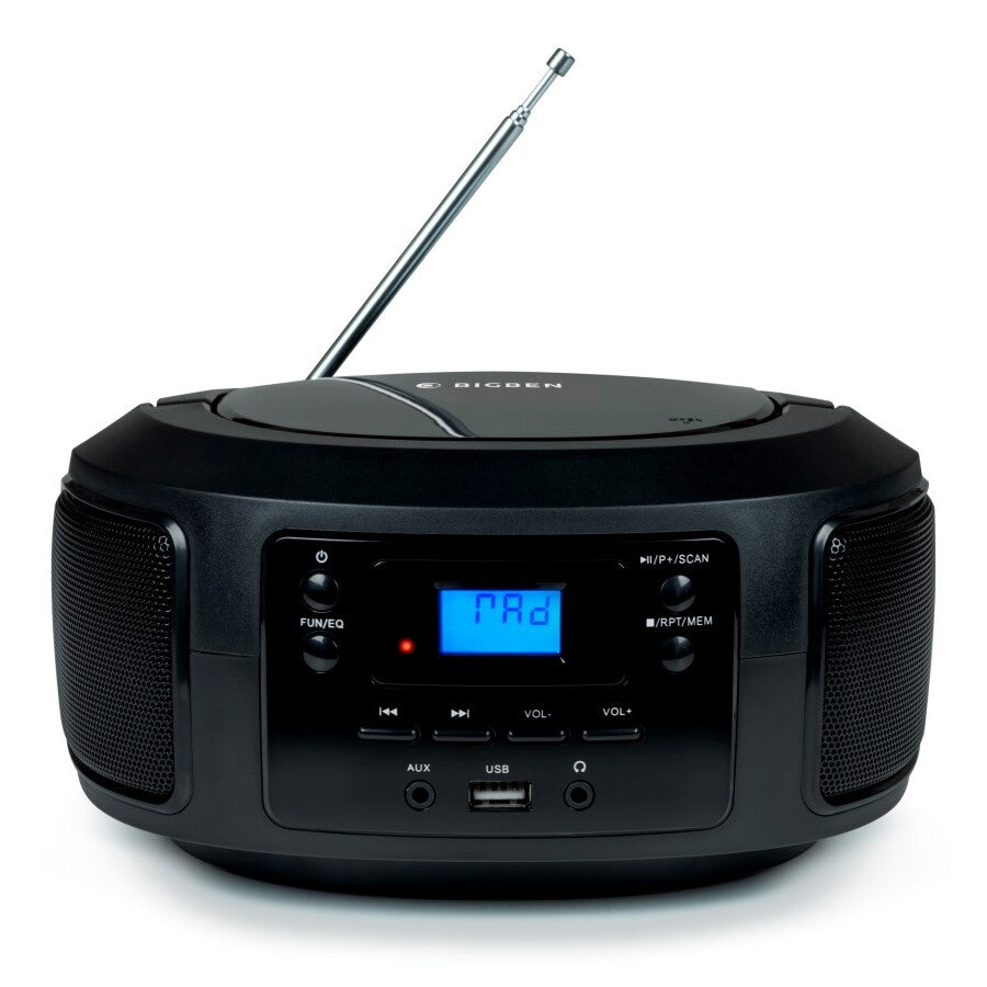 Rádiomagnetofón Bigben CD63, USB, čierna VYBALENÉ