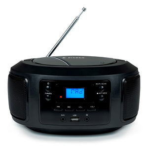 Rádiomagnetofón Bigben CD63, USB, čierna VYBALENÉ