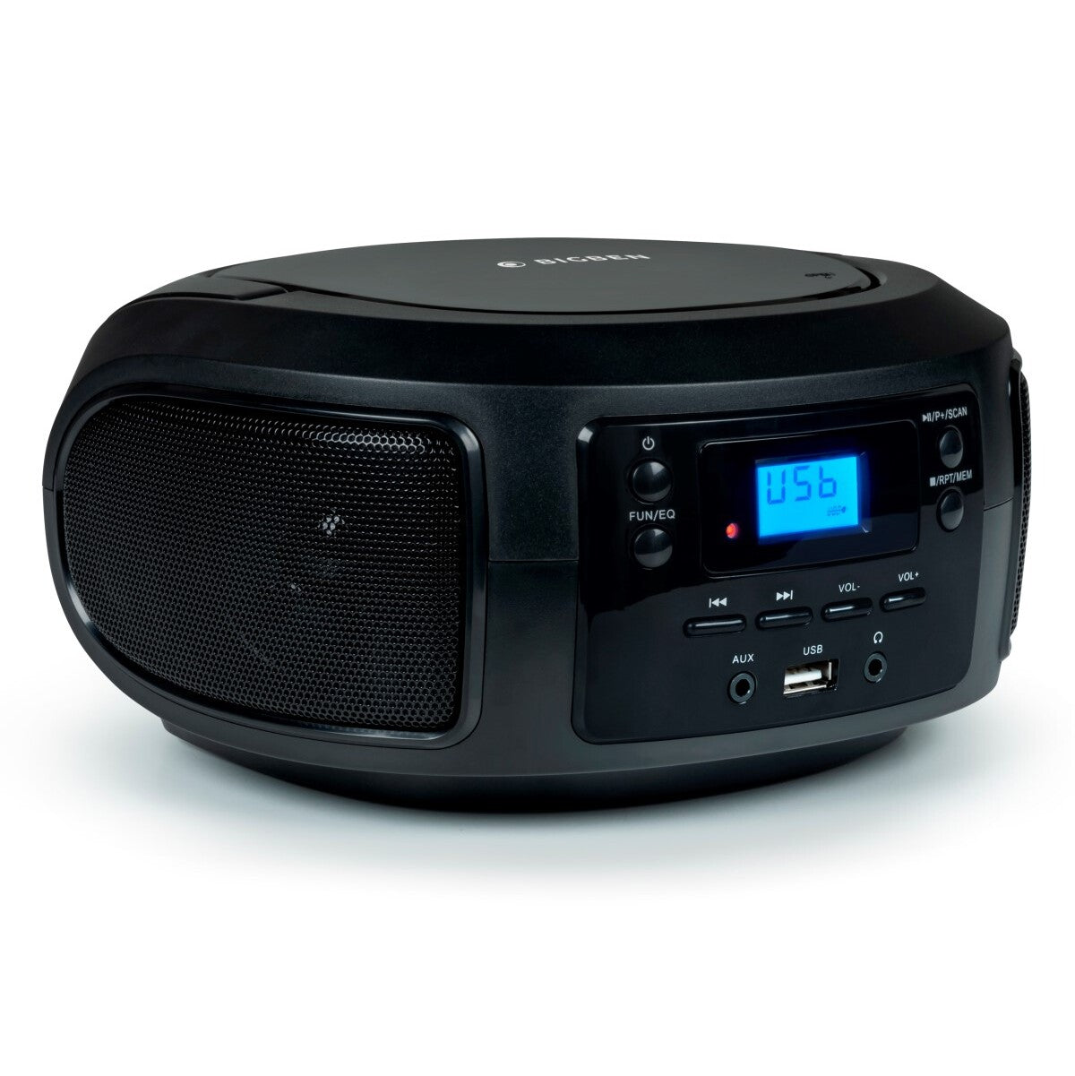 Rádiomagnetofón Bigben CD63, USB, čierna VYBALENÉ
