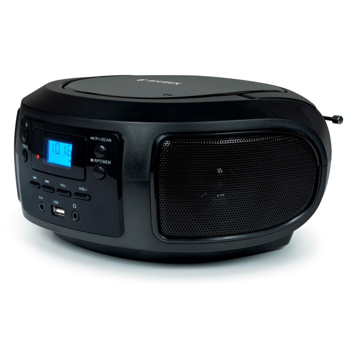 Rádiomagnetofón Bigben CD63, USB, čierna VYBALENÉ