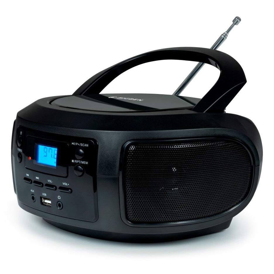 Rádiomagnetofón Bigben CD63, USB, čierna VYBALENÉ