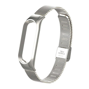 Remienok pre Xiaomi Mi Band 5 oceľ. miláno, easy click, striebor VYBALENÉ