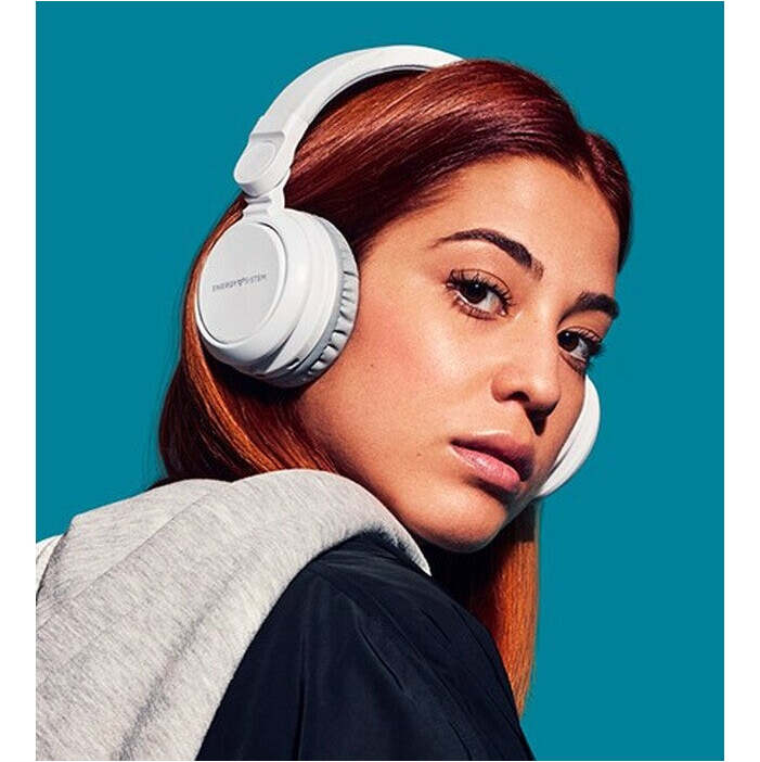 rôtové slúchadlá Energy Sistem Headphones BT Urban 2 Radio White VYBALENÉ