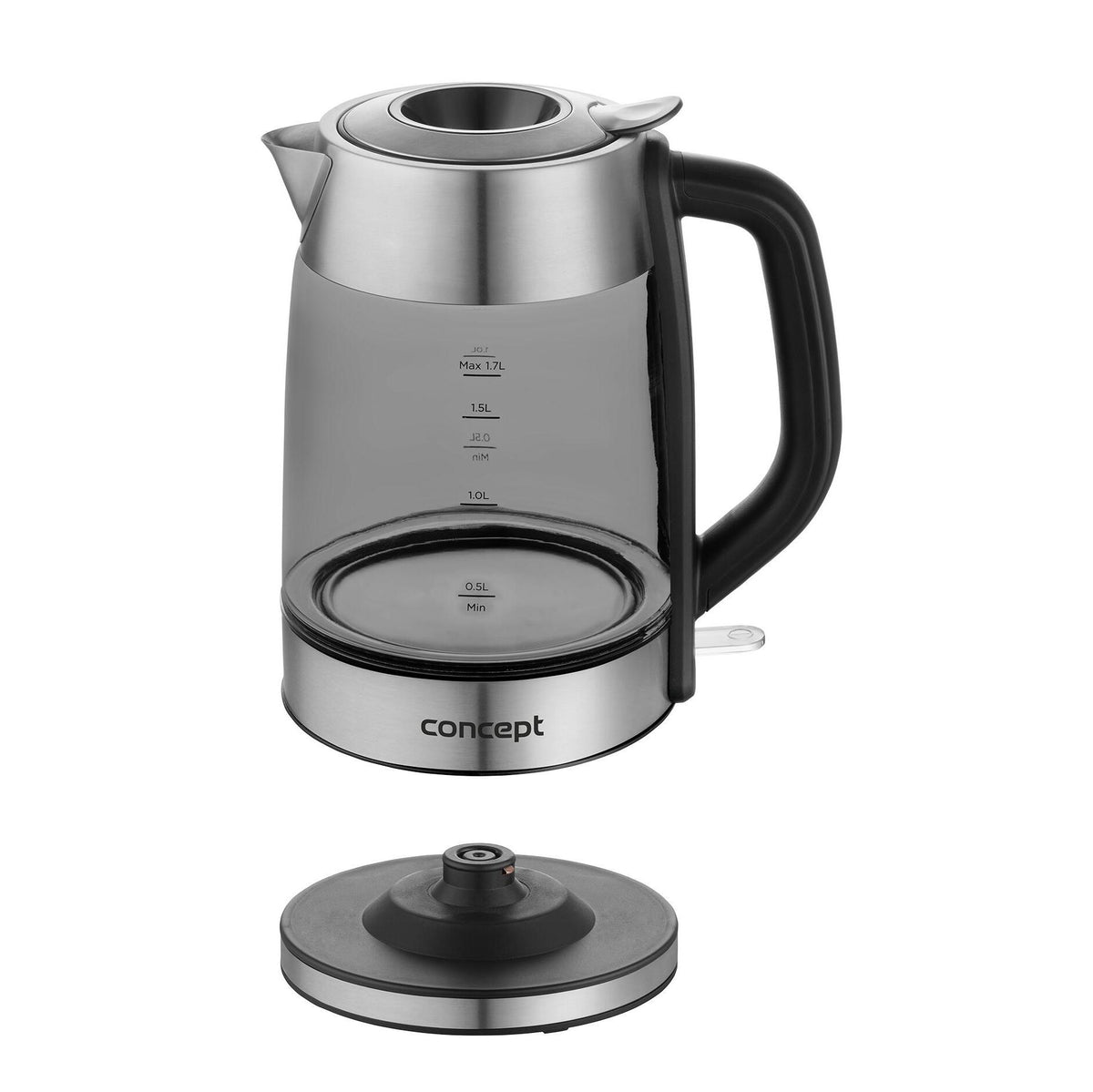 Rýchlovarná kanvica Concept RK4095, sklo, 1,7l