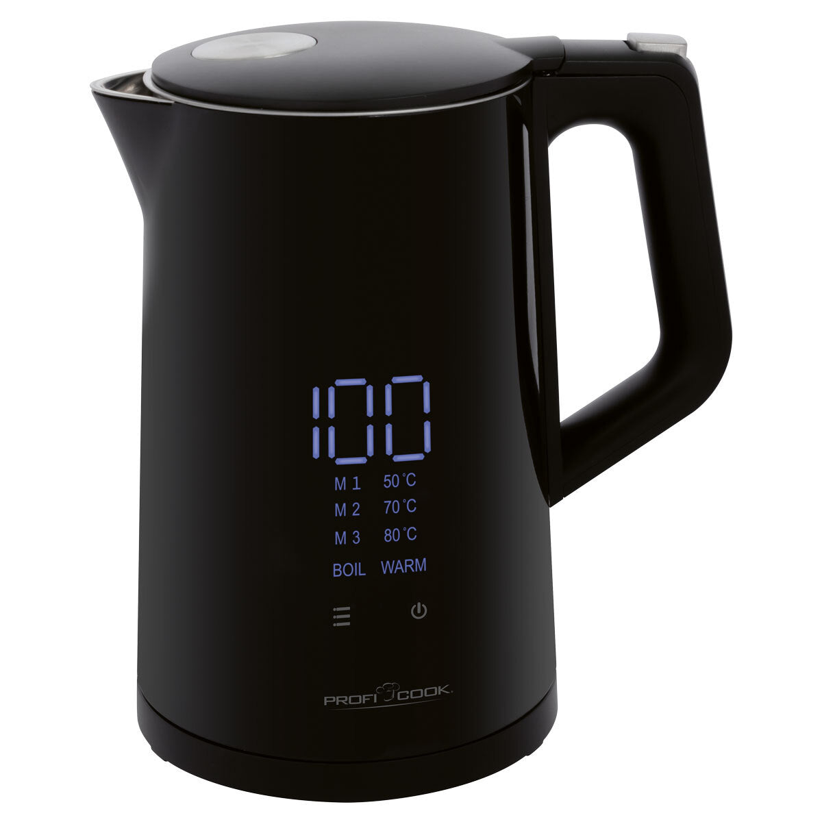 Rýchlovarná kanvica ProfiCook WKS 1243, čierna, 1,7l