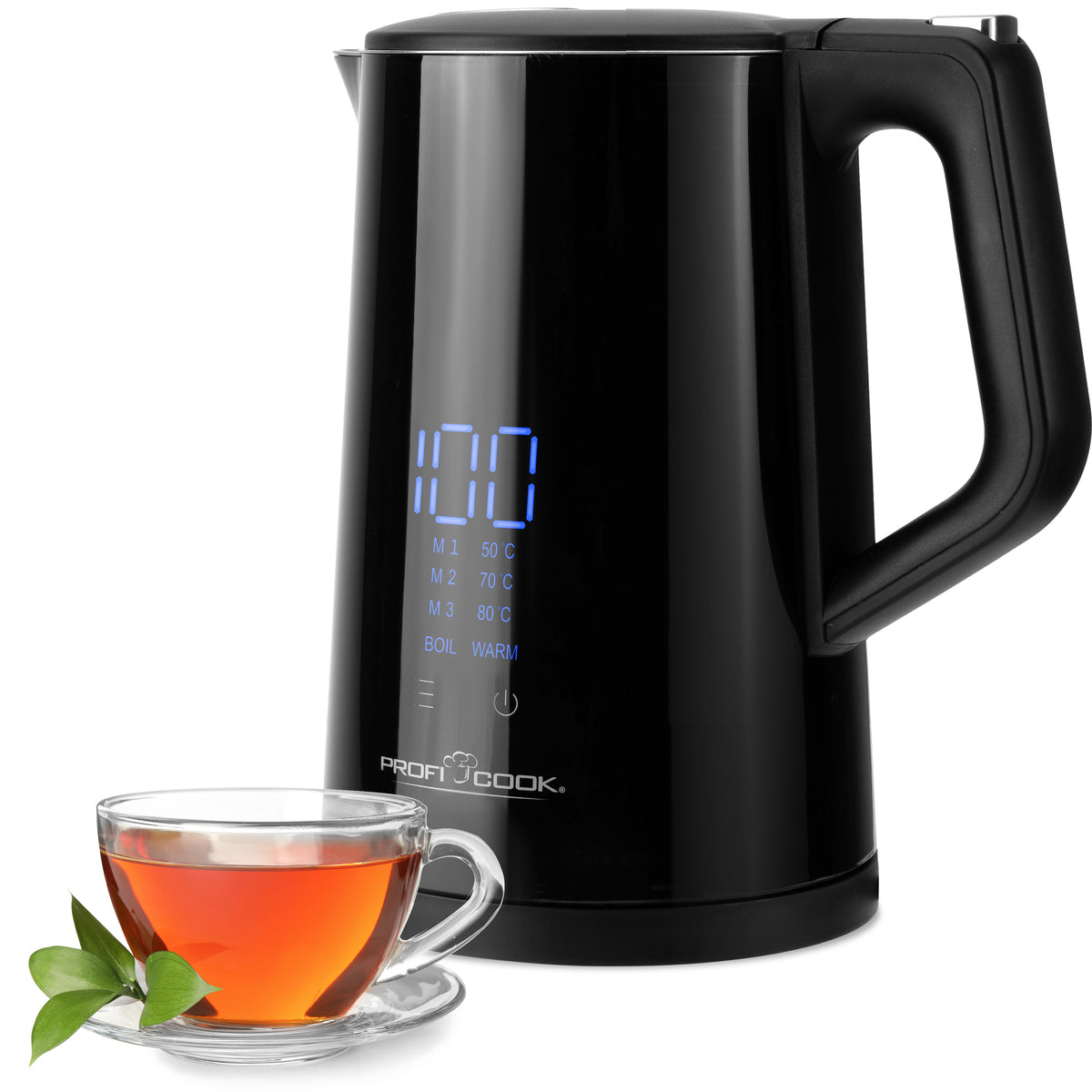 Rýchlovarná kanvica ProfiCook WKS 1243, čierna, 1,7l