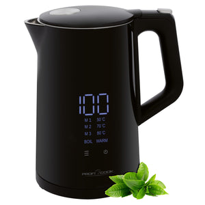 Rýchlovarná kanvica ProfiCook WKS 1243, čierna, 1,7l