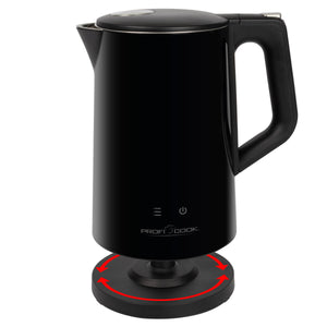 Rýchlovarná kanvica ProfiCook WKS 1243, čierna, 1,7l