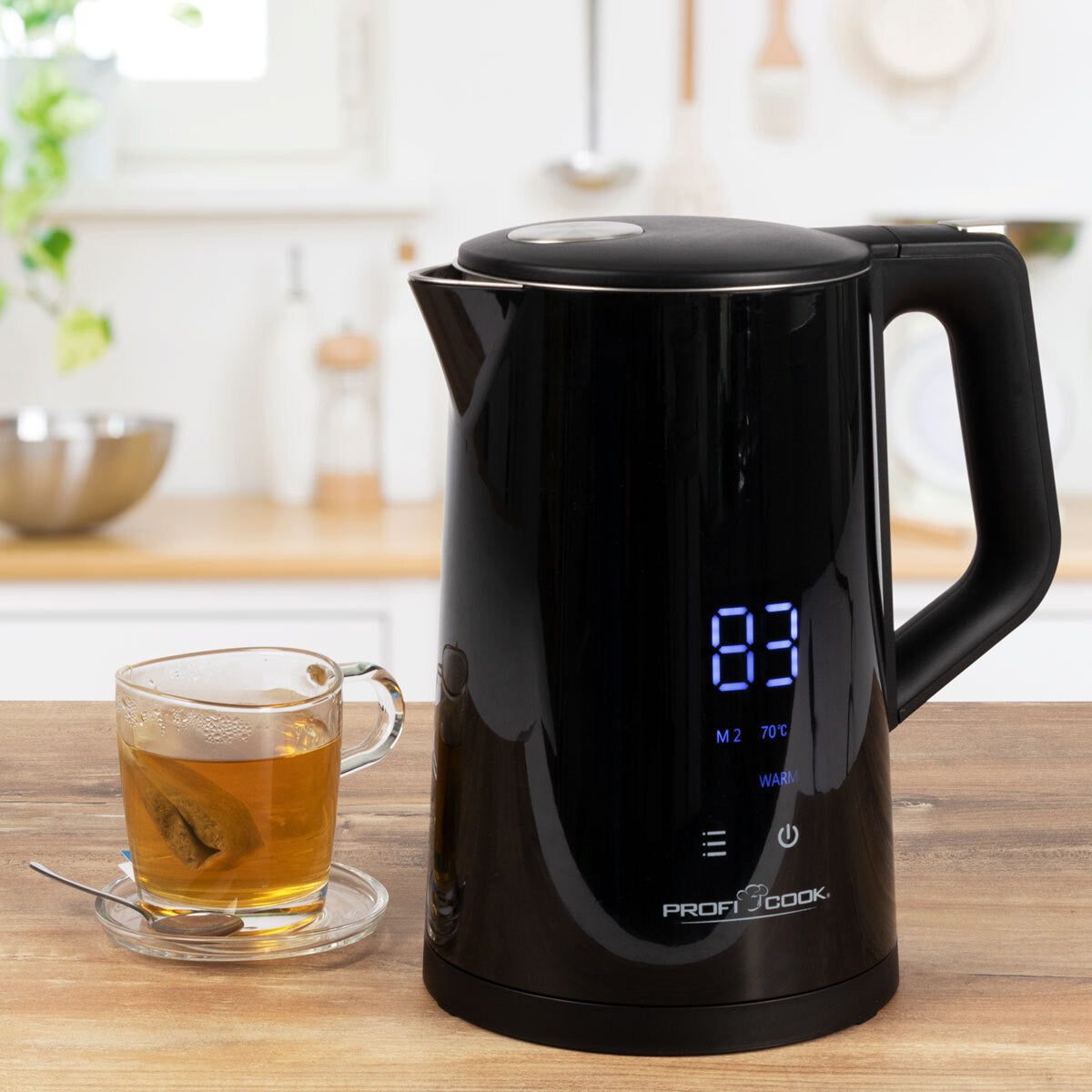 Rýchlovarná kanvica ProfiCook WKS 1243, čierna, 1,7l