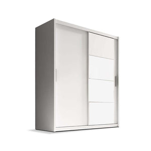 Šatníková skriňa Argos - 180x220x61 cm (biely mat) II. akosť