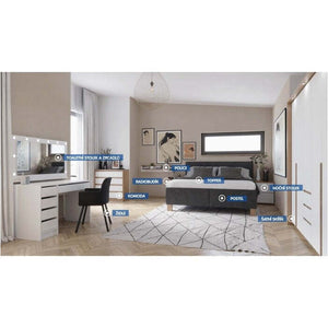 Set polštářů Victoria šedá VYSTAVENÉ