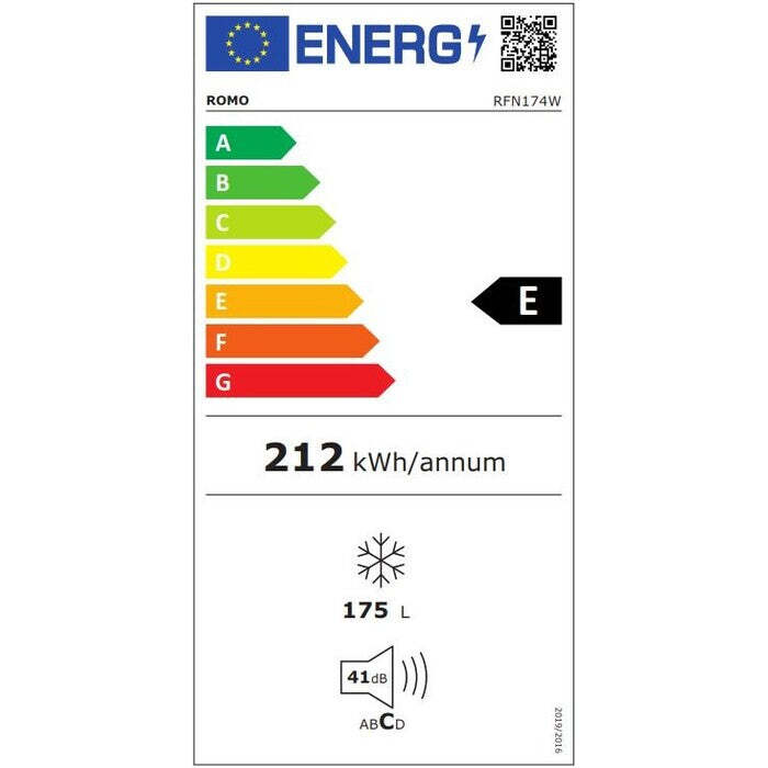 Skriňová mraznička Romo RFN174W VYBALENÉ