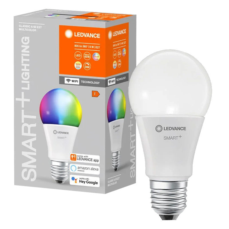 SMART LED žiarovka CLASSIC A60 E27 MULTICOLOR 9W RGBW