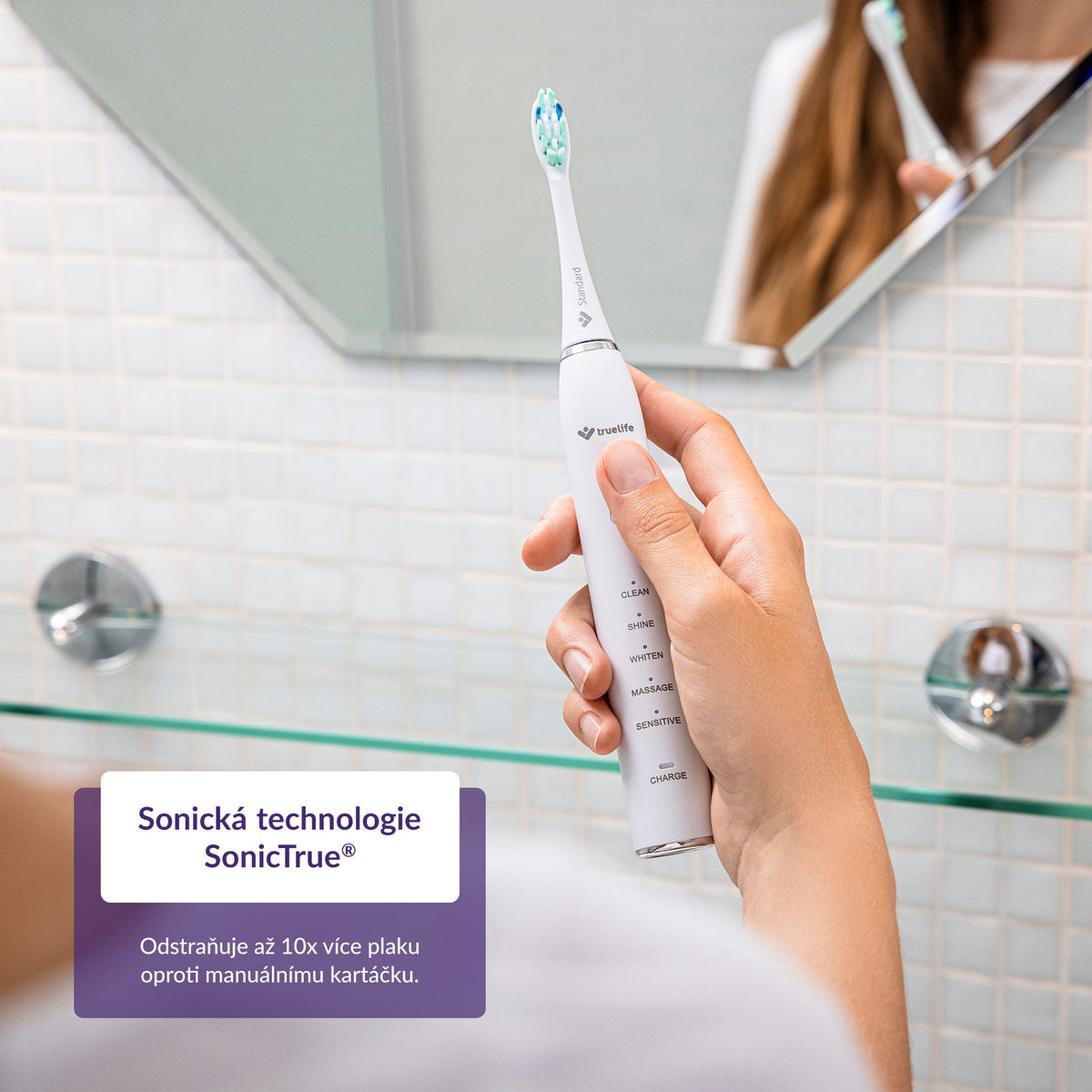 Sonická zubná kefka TrueLife SonicBrush Clean30 Duo, 2ks