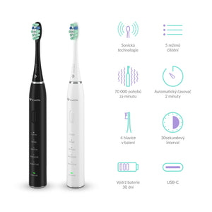 Sonická zubná kefka TrueLife SonicBrush Clean30 Duo, 2ks
