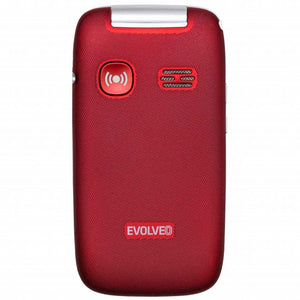 Tlačidlový telefón Evolveo EasyPhone FS, červená VYBALENÉ