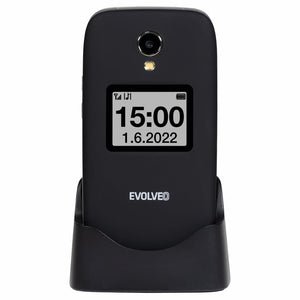Tlačidlový telefón Evolveo EasyPhone FS, čierna VYBALENÉ