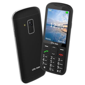 Tlačidlový telefón pre seniorov CPA Halo 28, čierny VYBALENÉ