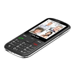 Tlačidlový telefón pre seniorov CPA Halo 28, čierny VYBALENÉ