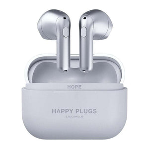 True Wireless slúchadlá Happy Plugs Hope, strieborná JAVÉ ZNÁMKY POUŽITIA