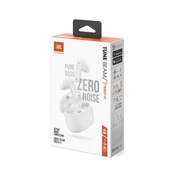 True Wireless slúchadlá JBL Wave Beam biela VYBALENÉ