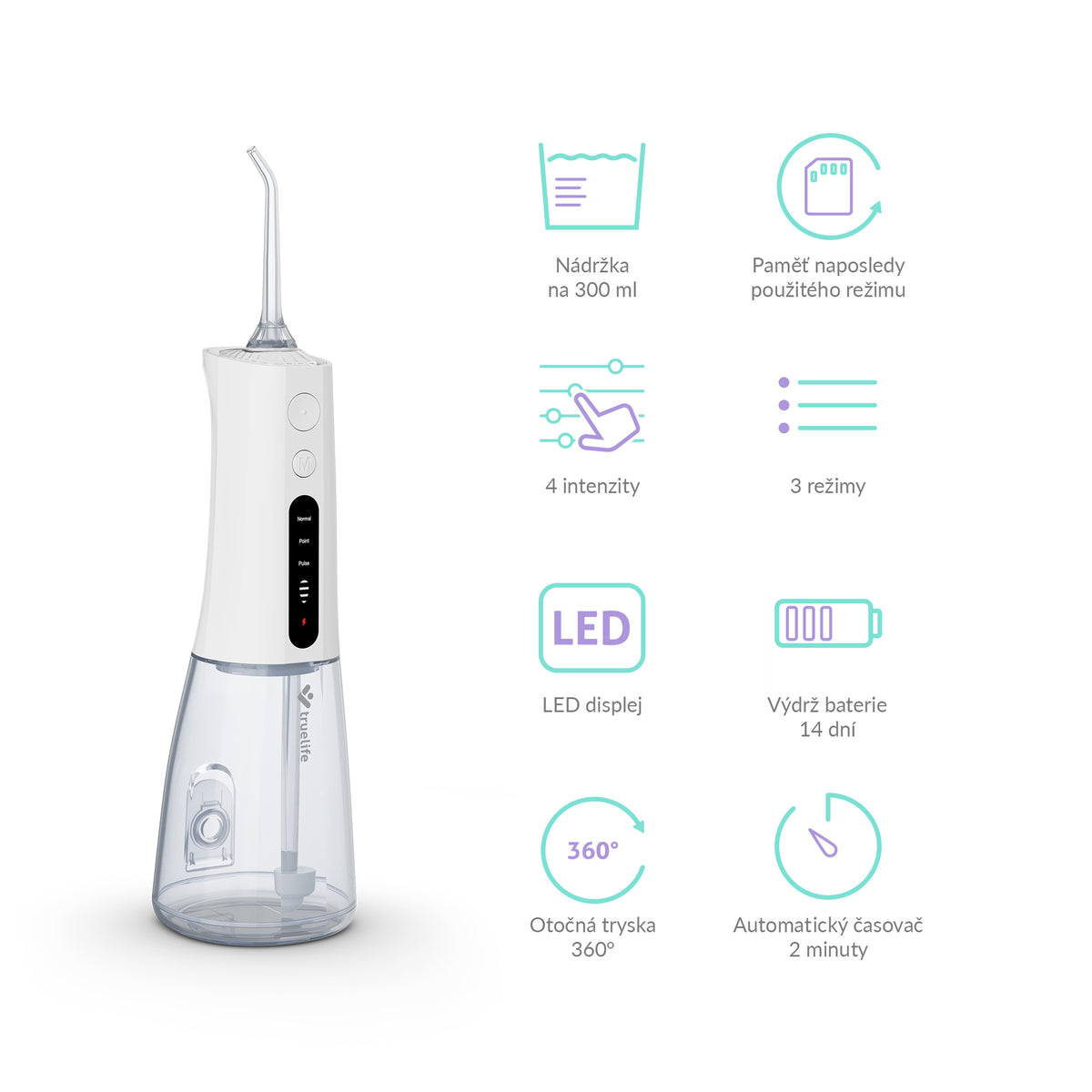 Ústna sprcha TrueLife AquaFloss Compact L100