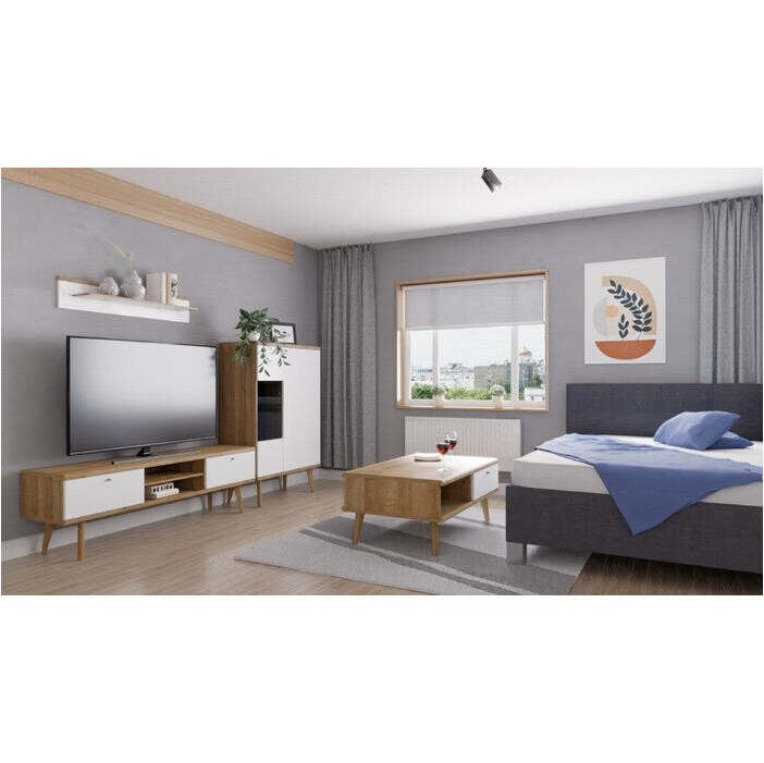 Váľanda Mary Petite 140x200, pravý roh, sivá, bez matraca II. akosť