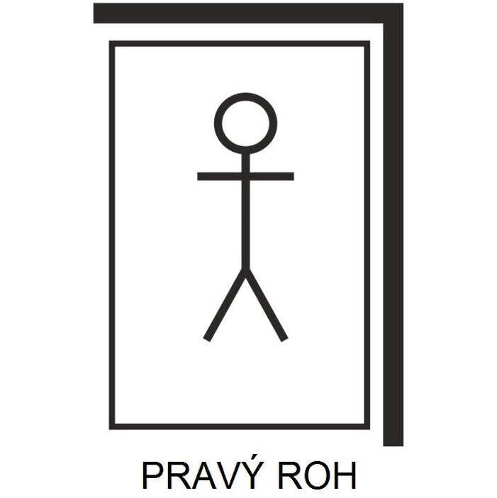 Váľanda Mary Petite 140x200, pravý roh, sivá, bez matraca II. akosť