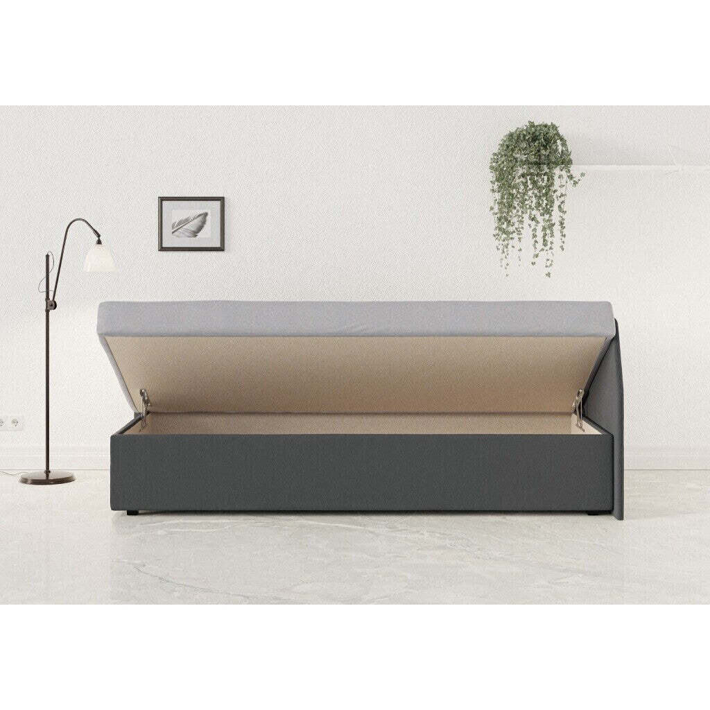 Válenda Amber 90x200, tmavě šedá, pravý roh II. akosť