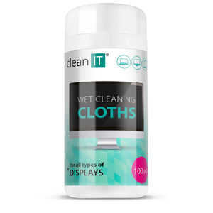 Vlhčené čistiace útierky na obrazovky CLEAN IT 100 ks