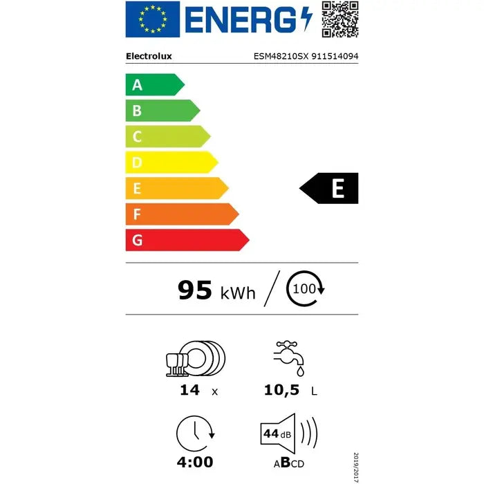 Voľne stojaca umývačka riadu Electrolux ESM48210SX,60cm,14súprav VYBALENÉ
