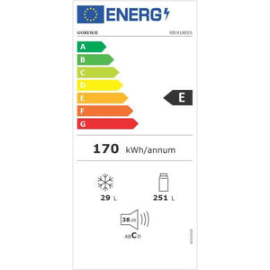 Vstavaná kombinovaná chladnička s mrazničkou Gorenje RBI418EE0